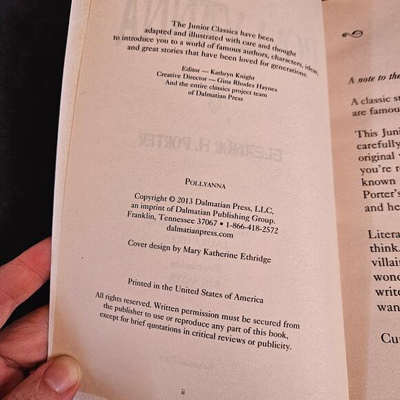 Dalmation Press Books Lot of 3 Pollyanna Peter Pan and Wizard of Oz Classics - Picture 5 of 11